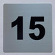 Apartment number SILVER, with double sided tape-Broadway Line (#15)