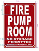 FIRE PUMP Signage
