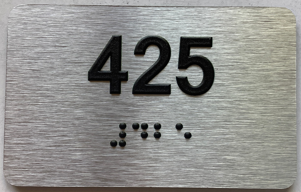 Apartment number 425 sign -Unit Number 425 sign / Suite 425 sign ...