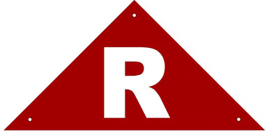State Truss Construction Sign-R Triangular Sign