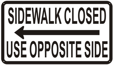 USAストリート看板 SIDEWALK CLOSED