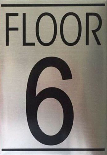 FLOOR SIX 6 SIGN -Delicato line