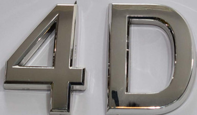 Apartment Number 4D Sign/Mailbox Number Sign, Door Number Sign. - The ...