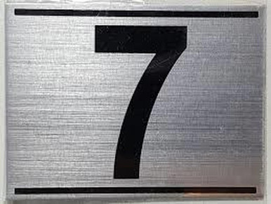 APARTMENT NUMBER SEVEN (7)SIGN