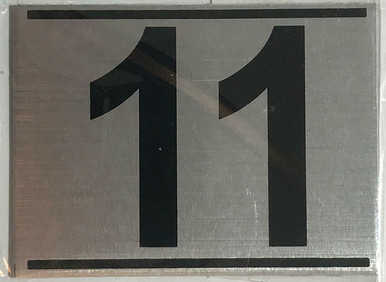 APARTMENT NUMBER ELEVEN (11) SIGN