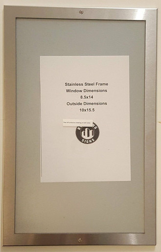 DIRECTORY FRAME STAINLESS STEEL