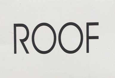 Roof Sign R ROOF SIGN (WHITE,Aluminium sign )