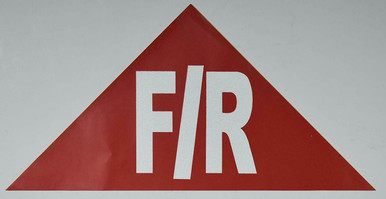 State Truss Construction Sign F/R Triangular ( Sticker)