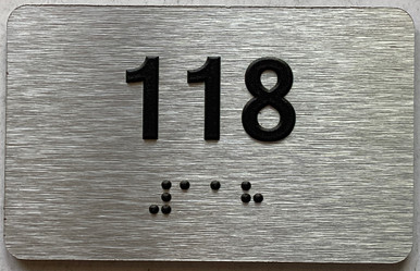 Sign 118 Apartment number 118 sign -Unit Number 118 sign / Suite 118 sign ...