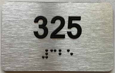 Apartment number 325 sign -Unit Number 325 sign / Suite 325 sign ...