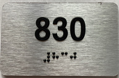 Apartment number 830 sign -Unit Number 830 sign / Suite 830 sign ...