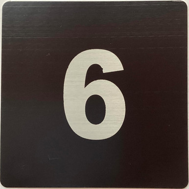 Apartment number 6 sign - UNIT NUMBER 6 SIGN/SUITE 6 SIGN (BLACK, SIZE ...
