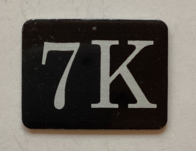 7K Mailbox Number Sign / Locker Number Sign – Rust-Free Aluminum with ...