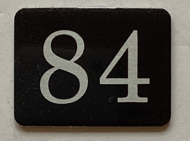 Number 84 Mailbox Number Sign / Locker Number Sign – Rust-Free Aluminum ...