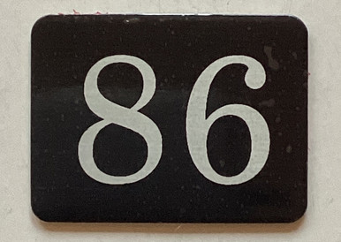 Number 86 Mailbox Number Sign / Locker Number Sign – Rust-Free Aluminum ...