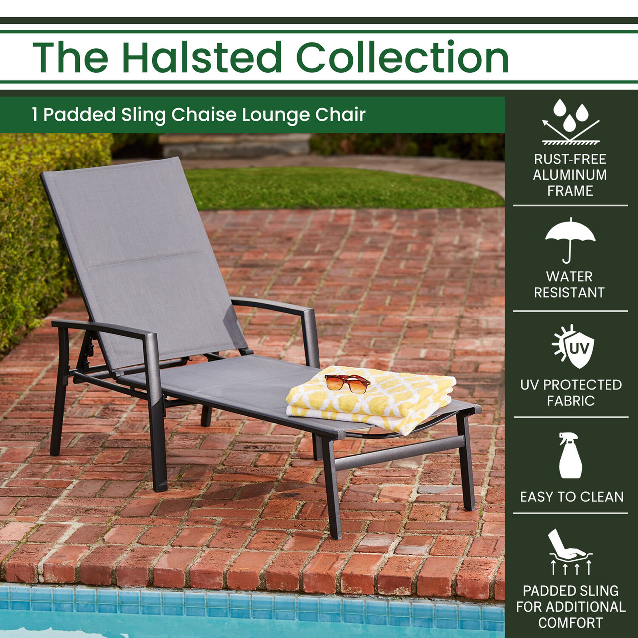 hanover halsted padded chaise