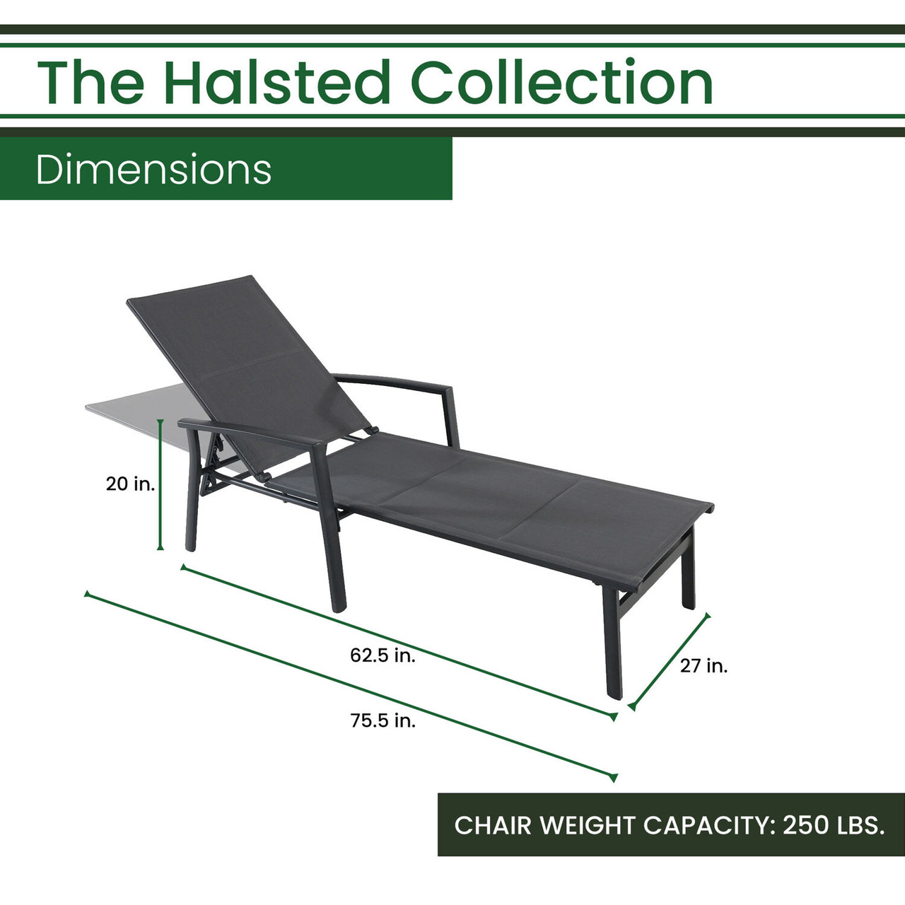 hanover halsted padded chaise