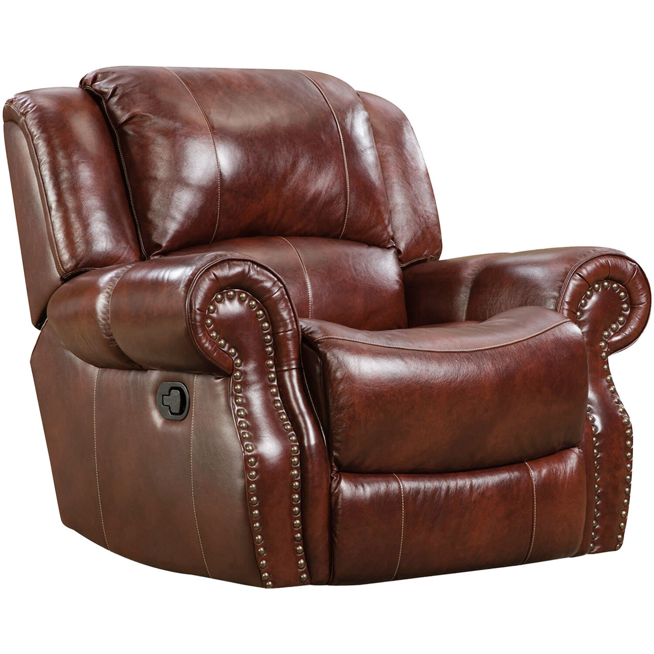 real leather rocker recliner