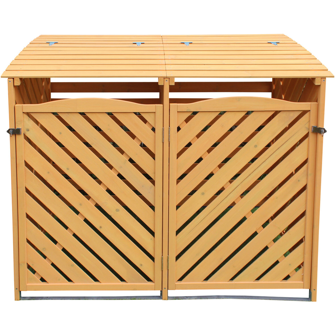 Clear Cedar Trash Enclosure