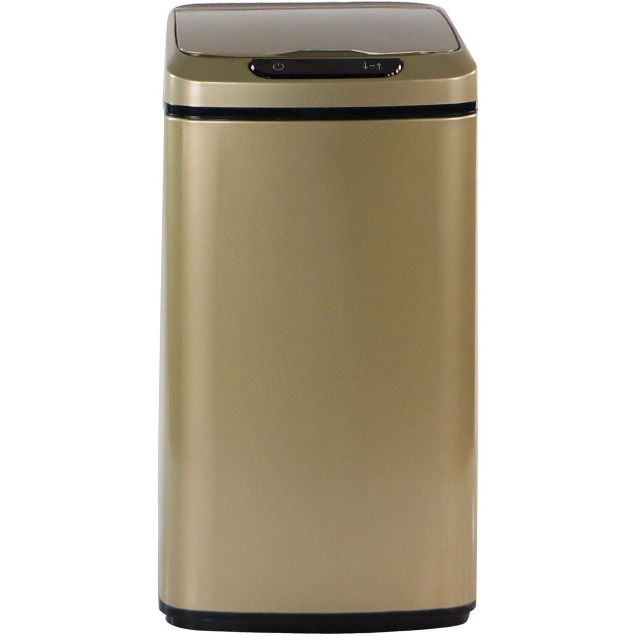 Side-Entry Trash Can - 9 Gallon, Stainless Steel