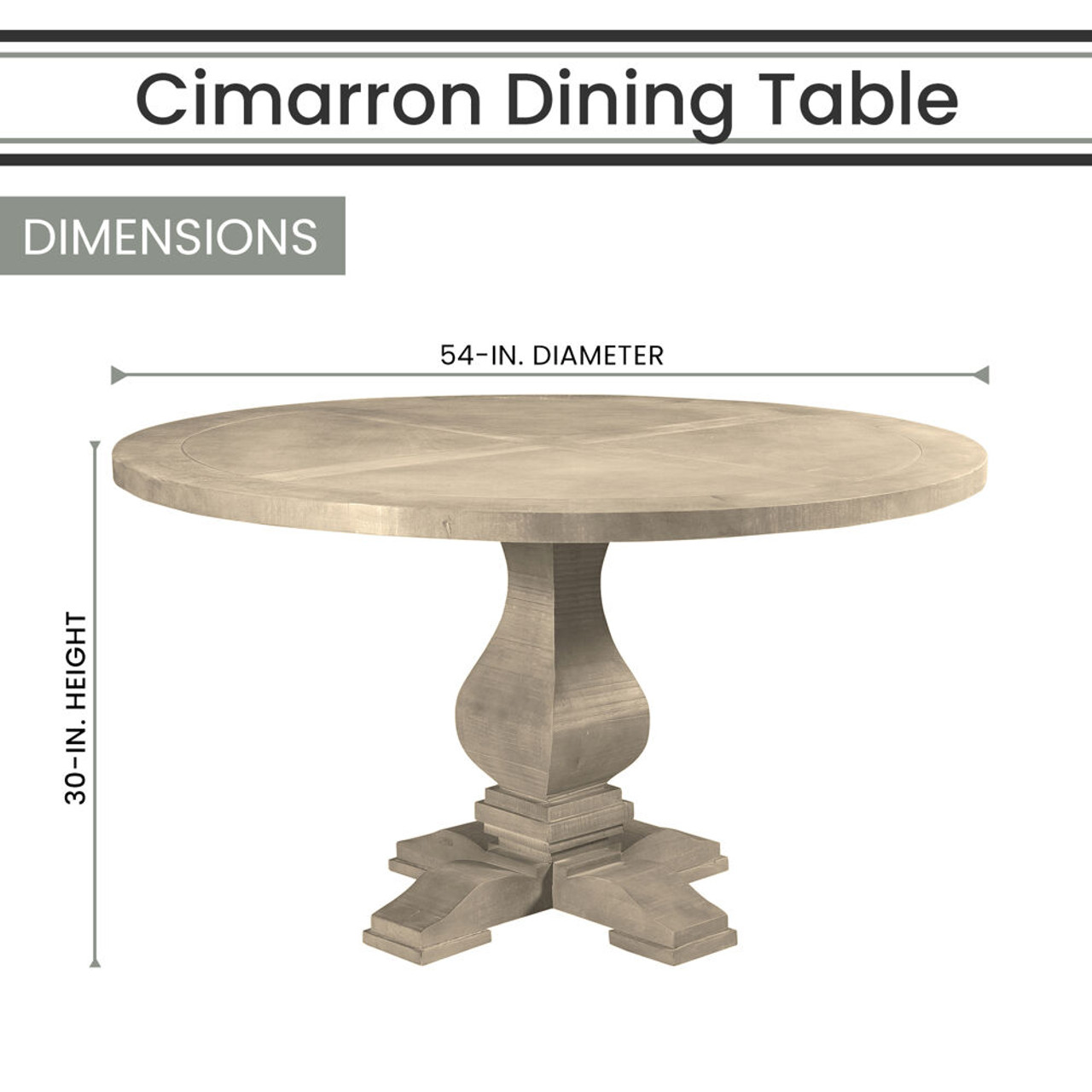 54 inch round clearance counter height table