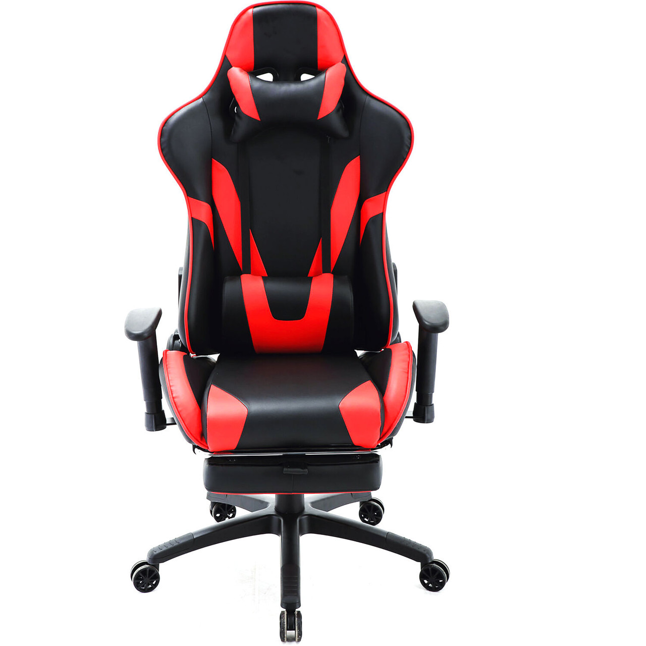 Commando Ergonomic Gaming Chair with Adjustable Gas Lift Seating, Lumbar  and Neck Support