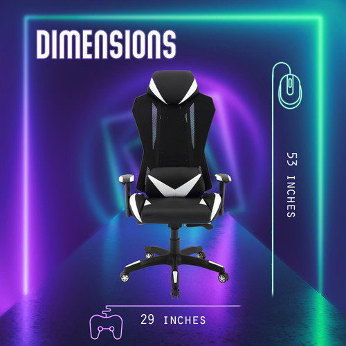 Hanover Commando Ergonomic HighBack Gaming Chair with Adjustable Gas