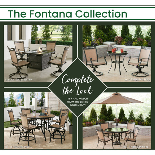 Fontana 9-Piece Dining Set with Eight Dining Chairs and a 60 In. Square Dining Table
