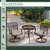 Traditions 3-Piece Swivel Bistro Set  with 30 in. Glass-top Table