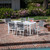 Del Mar 7-Piece Outdoor Dining Set with 6 Sling Chairs and a 63" x 35" Dining Table