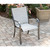 Foxhill 3-Piece Commercial-Grade Bistro Set with 2 Sling Dining Chairs and a 30" Square Glass-Top Table