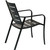 Cortino 5-Piece Commercial-Grade Patio Dining Set with 4 Aluminum Slat-Back Dining Chairs and a 38" Slat-Top Table
