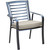 Pemberton 3-Piece Commercial-Grade Bistro Set with 2 Cushioned Dining Chairs and a 30" Square Glass-Top Table