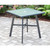 Pemberton 3-Piece Commercial-Grade Bistro Set with 2 Cushioned Dining Chairs and a 30" Square Glass-Top Table