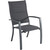Naples 7-Piece Outdoor Dining Set with 6 Padded Sling Chairs in Gray and a 63" x 35" Dining Table