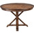 Hanover Annecy 5-Piece Mango Wood Dining Set: 45-In. Round Table with Trestle Base and 4 Chairs