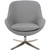 Hanover Brighton Swivel Barrel Chair with Chrome Base