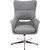 Hanover Harrison Stationary Office Chair in Gray with Chrome base
