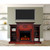 Classic Electric Fireplace with 72-In. Mantel, Bookshelves, Deep Log Display, Multi-Color Flames, and Remote