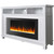 Winchester Electric Fireplace TV Stand and Color-Changing LED Heater Insert with Crystal Rock Display