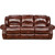 Telluride Leather Double Reclining Sofa in Oxblood