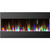 42 In Recessed Wall-Mounted Electric Fireplace with Crystal and LED Color Changing Display