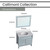 Hanover Callimont 36-In. Bathroom Vanity Set includes Sink, Countertop, and Pre-Assembled Cabinet w/ 1 Door, 3 Drawers, Mirror, Blue