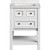 Hanover Tremont 24-In. Bathroom Vanity Set includes Sink, Countertop, and Pre-Assembled Cabinet w/ 1 Drawer, Bottom Shelf, White