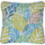 Hanover Palm Indoor/Outdoor Throw Pillow in Green and Blue