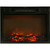 Hanover 23-In. x 17.1-In. x 5-In. Multi-Color LED Electric Fireplace Insert with Charred Faux Logs