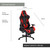 Commando Ergonomic Gaming Chair with Adjustable Gas Lift Seating, Lumbar and Neck Support