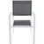 Hanover Naples 7-Piece Outdoor Dining Set with 6 Sling Chairs, Gray/White and Expandable Dining Table