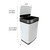 Hanover Home 13.2-Gallon (50-Liter) Hands-Free Metal Trash Can with Motion Sensor Lid in Fingerprint-Resistant