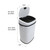 Hanover Home 13.2-Gallon (50-Liter) Hands-Free Steel Trash Can with Motion Sensor Lid in Fingerprint-Resistant White